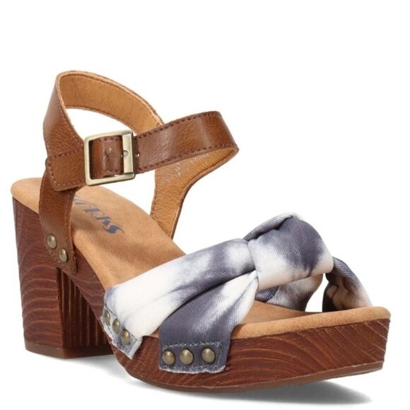 Korks | Natalia Knot Tie Dye Block Sandal Heels, Womens 7 - Picture 2 of 10